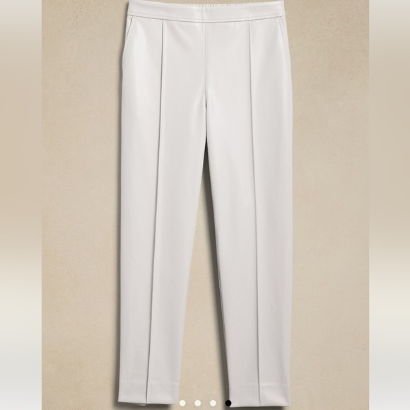 Banana Republic VEGAN LEATHER TAPERED PANT - Picture 3 of 3